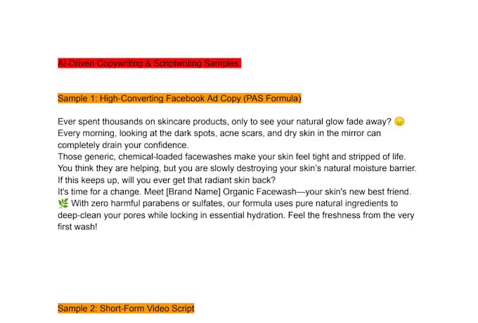 write high converting facebook ad copy using ai and psychology